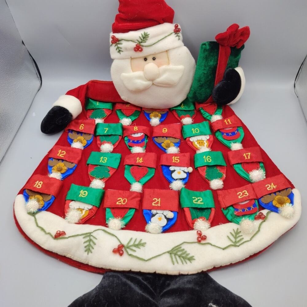 Santa Claus Advent Calendar Collector's Choice Christmas Dan Dee Vintage